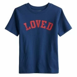 Alternative view of Boys 4-12 Jumping Beans® Valentine's Day Graphic Tee Dino Navy