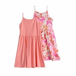 Toddler Girl Jumping Beans® 2-Pack Spaghetti Strap Tank Dresses Dot Blue -Jumping Beans shop unnamed file 4706