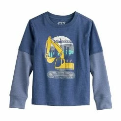 Boys 4-12 Jumping Beans® Thermal Sleeve Skater Graphic Tee Blue Dino Camo -Jumping Beans shop unnamed file 474