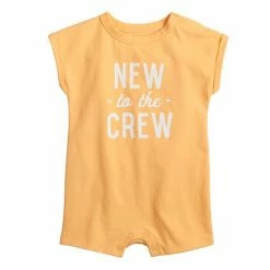 Baby Jumping Beans® Romper Yellow Happy