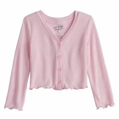 Toddler Girl Jumping Beans® Lettuce-Edge Cardigan Black -Jumping Beans shop unnamed file 4797