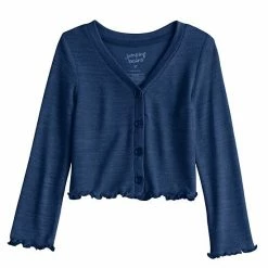 Toddler Girl Jumping Beans® Lettuce-Edge Cardigan Black -Jumping Beans shop unnamed file 4798