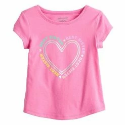 Toddler Girl Jumping Beans® Shirttail Graphic Tee Sister Pink
