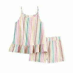 Girls 4-12 Jumping Beans® Peplum-Hem Tank & Shorts Set Strawberry Purple -Jumping Beans shop unnamed file 4825