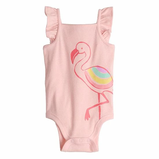 Baby Girl Jumping Beans® Ruffle Sleeve Romper Pink Flamingo Baby Girl Jumping Beans® Ruffle Sleeve Romper Pink Flamingo -Jumping Beans shop unnamed file 4890