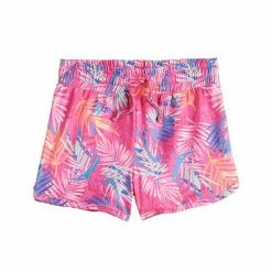 Girls 4-12 Jumping Beans® Active Super Soft Shorts Pink Tropical Palm 3 Girls 4-12 Jumping Beans® Active Super Soft Shorts Pink Tropical Palm -Jumping Beans shop unnamed file 4905