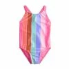 Toddler Girl Jumping Beans® One-Piece Swimsuit Multi Stripe