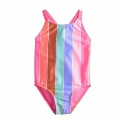 Toddler Girl Jumping Beans® One-Piece Swimsuit Multi Stripe