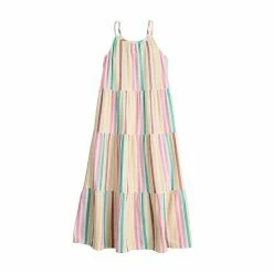 Girls 4-12 Jumping Beans® Tiered Cami Dress Multi Stripe