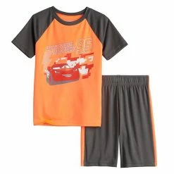Disney/Pixar Cars Boys 4-8 Lightning McQueen Raglan Active Tee & Shorts Set By Jumping Beans®