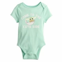Baby Jumping Beans® Star Wars The Mandalorian Grogu Aka Baby Yoda "Come To The Cute Side" Graphic Romper