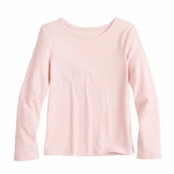 Toddler Girl Jumping Beans® Basic Long Sleeve Tee White -Jumping Beans shop unnamed file 509