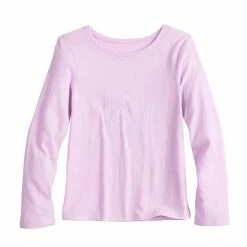Toddler Girl Jumping Beans® Basic Long Sleeve Tee White -Jumping Beans shop unnamed file 511