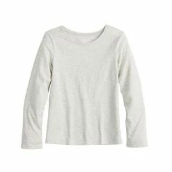 Toddler Girl Jumping Beans® Basic Long Sleeve Tee White -Jumping Beans shop unnamed file 513