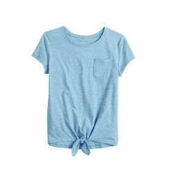 Toddler Girl Jumping Beans® Knot-Front Tee Dark Coral -Jumping Beans shop unnamed file 5131