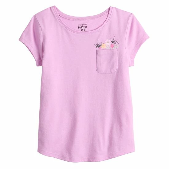 Girls 4-12 Jumping Beans® Shirttail-Hem Pocket Tee Pink Girls 4-12 Jumping Beans® Shirttail-Hem Pocket Tee Pink -Jumping Beans shop unnamed file 5145