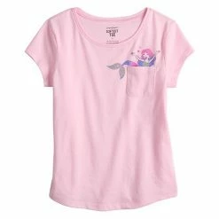 Girls 4-12 Jumping Beans® Shirttail-Hem Pocket Tee Pink 4 Girls 4-12 Jumping Beans® Shirttail-Hem Pocket Tee Pink -Jumping Beans shop unnamed file 5146