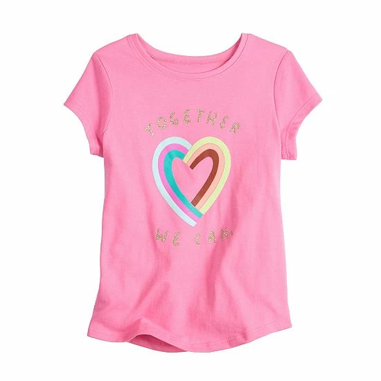 Girls 4-12 Jumping Beans® Shirttail-Hem Pocket Tee Pink Girls 4-12 Jumping Beans® Shirttail-Hem Pocket Tee Pink -Jumping Beans shop unnamed file 5148