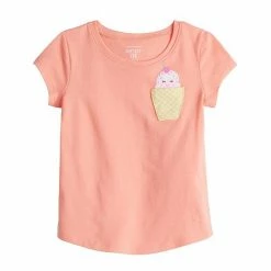 Toddler Girl Jumping Beans® Pocket Tee Pink Bunny -Jumping Beans shop unnamed file 5155