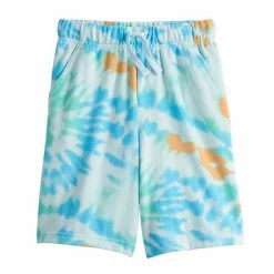 Boys 4-12 Jumping Beans® Fleece Shorts Blue Tie Dye