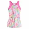 Toddler Girl Jumping Beans® Active Printed Romper Pink Rainbow Dye