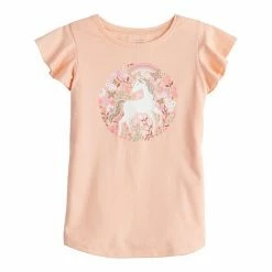 Girls 4-12 Jumping Beans® Flutter Graphic Tee Purple Daisy