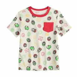 Boys 4-12 Jumping Beans® Allover Super Mario Print Pocket Tee
