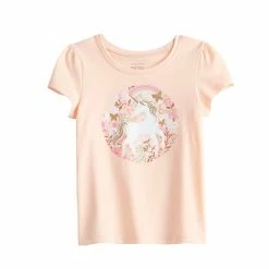 Toddler Girl Jumping Beans® Shirred Sleeve Graphic Tee Big Butterfly