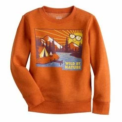 Boys 4-12 Jumping Beans® Fleece Crew Sweatshirt Gold