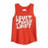 Girls 4-12 Jumping Beans® Vintage Americana Twist Back Tank Top Red