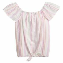 Girls 4-12 Jumping Beans® Tie-Front Woven Top Navy Unicorn -Jumping Beans shop unnamed file 5405