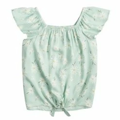 Girls 4-12 Jumping Beans® Tie-Front Woven Top Navy Unicorn -Jumping Beans shop unnamed file 5407