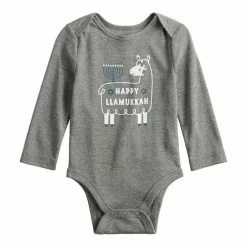 Baby Jumping Beans® Holiday Long-Sleeve Bodysuit Santas Favorite