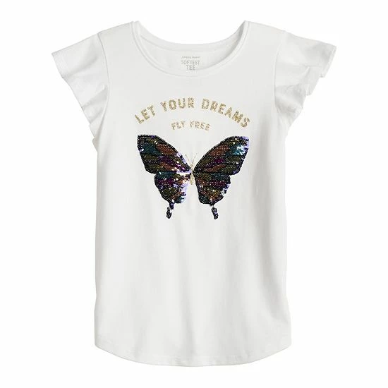 Girls 4-12 Jumping Beans® Embellished Flutter Sleeve Graphic Tee Pineapple Swirl Girls 4-12 Jumping Beans® Embellished Flutter Sleeve Graphic Tee Pineapple Swirl -Jumping Beans shop unnamed file 5428