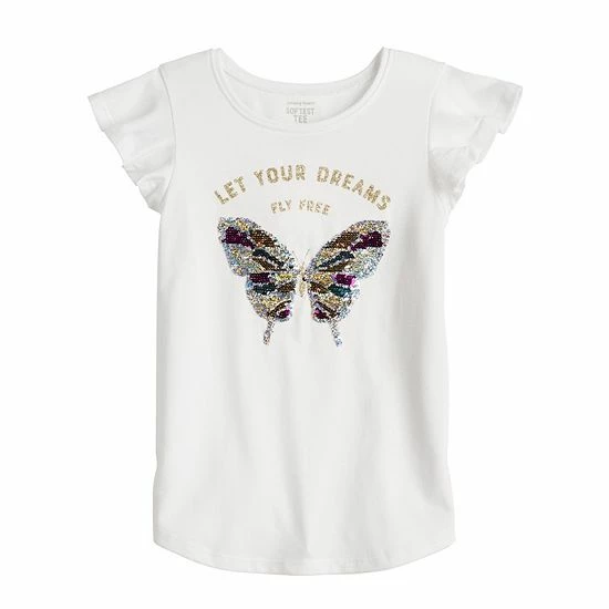 Girls 4-12 Jumping Beans® Embellished Flutter Sleeve Graphic Tee Pineapple Swirl Girls 4-12 Jumping Beans® Embellished Flutter Sleeve Graphic Tee Pineapple Swirl -Jumping Beans shop unnamed file 5431