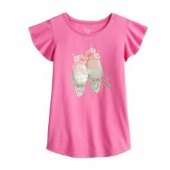 Girls 4-12 Jumping Beans® Embellished Flutter Sleeve Graphic Tee Pineapple Swirl 9 Girls 4-12 Jumping Beans® Embellished Flutter Sleeve Graphic Tee Pineapple Swirl -Jumping Beans shop unnamed file 5437