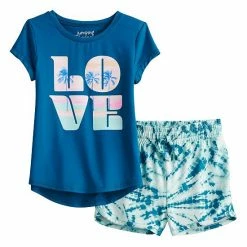 Toddler Girl Jumping Beans® Active Tee & Running Shorts Set Love Teal Tropical 5 Toddler Girl Jumping Beans® Active Tee & Running Shorts Set Love Teal Tropical -Jumping Beans shop unnamed file 5455