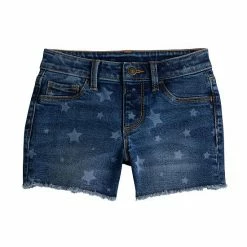 Girls Toddler Jumping Beans® Raw-Edge Hem Shortie Shorts
