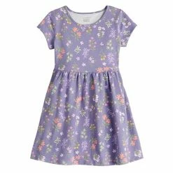 Toddler Girl Jumping Beans® Core Skater Dress Pink Rainbow