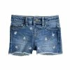 Girls 4-12 Jumping Beans® Raw-Hem Denim Shortie Shorts