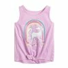 Toddler Girl Jumping Beans® Tie Front Graphic Tank Top Pink