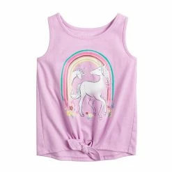 Toddler Girl Jumping Beans® Tie Front Graphic Tank Top Pink -Jumping Beans shop unnamed file 5525