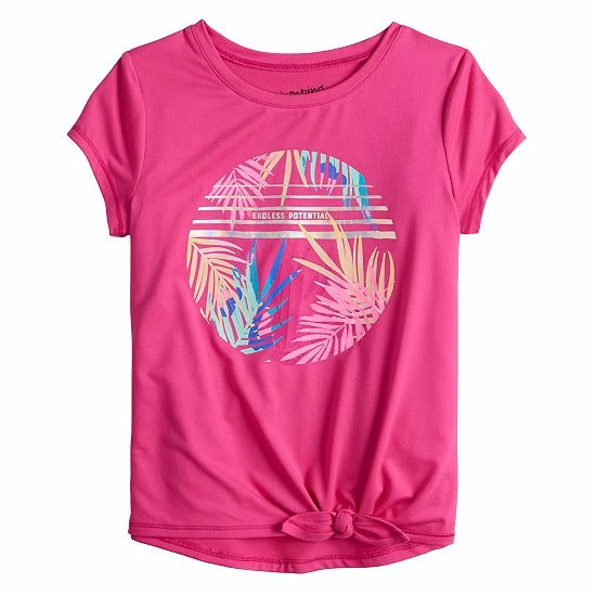 Girls 4-12 Jumping Beans® Tie Front Active Tee Green 6 Girls 4-12 Jumping Beans® Tie Front Active Tee Green - Image 6