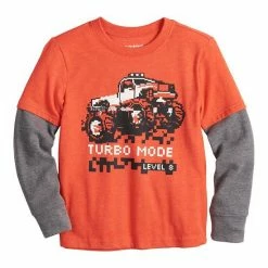 Boys 4-12 Jumping Beans® Skater Tee With Thermal Sleeves Pizzasaurus Blue -Jumping Beans shop unnamed file 5550
