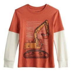 Boys 4-12 Jumping Beans® Skater Tee With Thermal Sleeves Pizzasaurus Blue -Jumping Beans shop unnamed file 5556