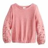 Girls 4-12 Jumping Beans® Chenille Sweater Coral