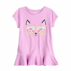 Girls 4-6x Jumping Beans® Peplum-Hem Tee Unicorn Navy -Jumping Beans shop unnamed file 5647