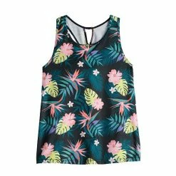 Girls 4-12 Jumping BeansĀ® Girls 4-12 Cross Back Active Tank Top Green