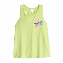 Girls 4-12 Jumping Beans® Girls 4-12 Cross Back Active Tank Top Green -Jumping Beans shop unnamed file 5700