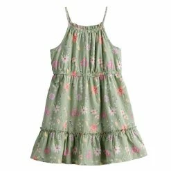 Girls 4-12 Jumping Beans® Ruffle Halter Dress Gold Floral -Jumping Beans shop unnamed file 5740